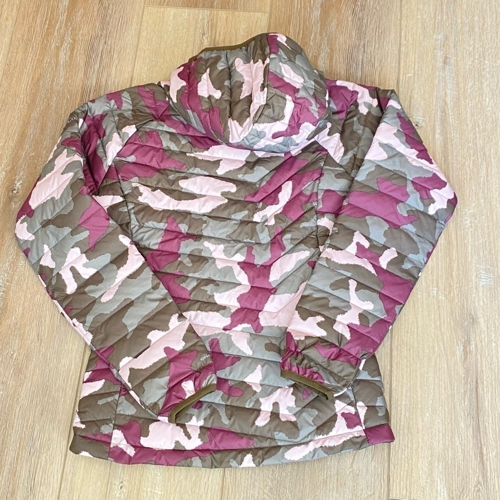 Camo Jacket Columbia Powder Lite Hooded Pink Green Camo Puffer
Jacket NWT XS - Picture 12 of 12